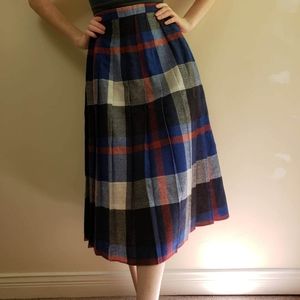 Vintage Tartan Midi skirt